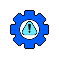 Icon a risk management, isolated against a clean background.