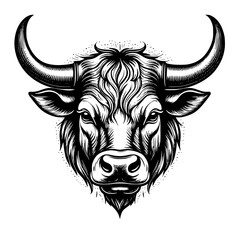 Bull head vector