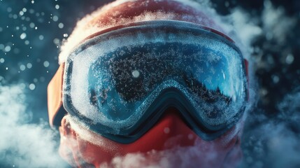 3d render Winter Sports Goggles: Frosty Breath & Stunning Views AI generative