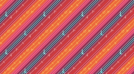 Textured Diagonal Stripe Pattern with Retro Colors