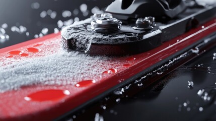 3d render Water-Repellent Ski Binding: Superior Performance in All Conditions AI generative