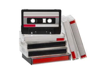 Vintage cassette with red label