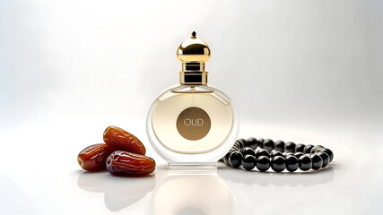 Oud Perfume with Dates and Beads: A Luxury Arabian Aesthetic