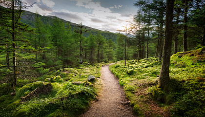 Obraz premium rydal forest path