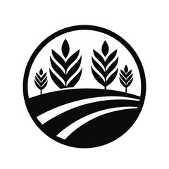 Vector Illustration of a Palm Tree with Tropical Leaves in Flat Design Style
