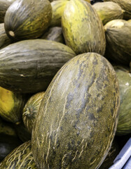 Melons in a market