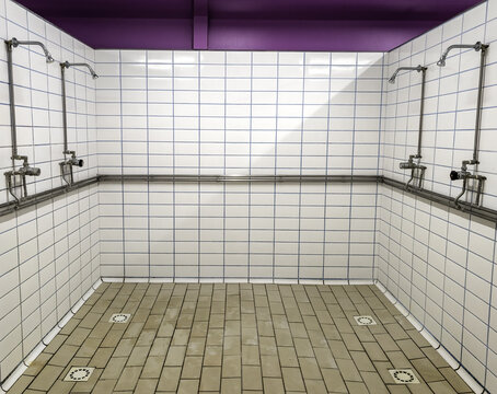 Showers in a gym