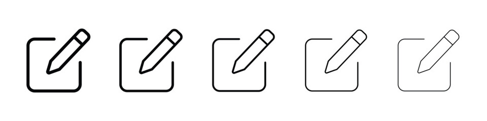 Obraz premium Register icon logo in stroke lines collection