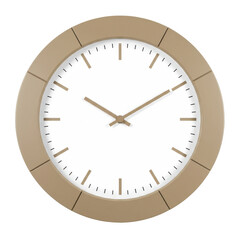 Modern wall clock with a minimalist design, displaying time in a bright, uncluttered space