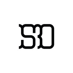 SD monogram logo design letter text name symbol monochrome logotype alphabet character simple logo