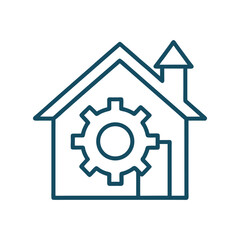 House Icon Vector Illustration – Simple Home Symbol Isolated on White Background
