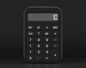 calculator isolated on white background