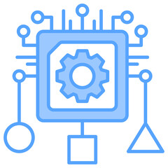 Obraz premium Classification Blue Icon