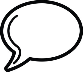 Fototapeta premium Cold Speech Bubble Icon Outline Vector Illustration