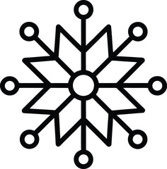 Frosted Network Icon Outline Vector Illustration