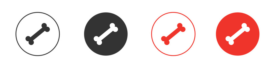 Bone icon Logos. Flat Vector Icon Design Template