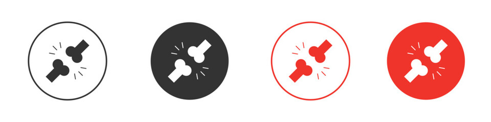 Bones icon Logos. Flat Vector Icon Design Template