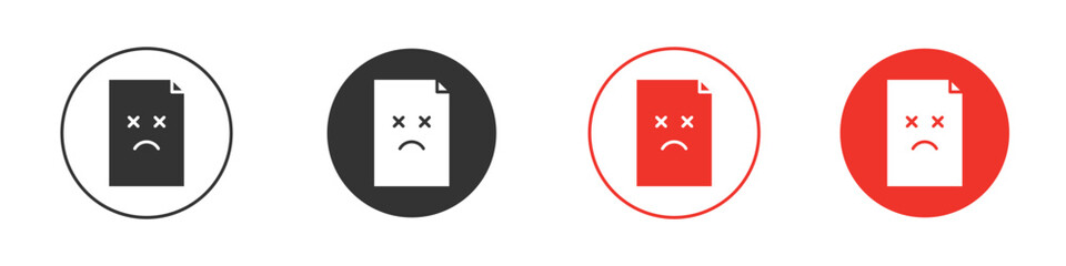 Broken Image icon Logos. Flat Vector Icon Design Template