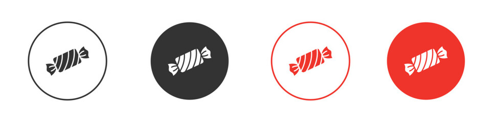 Candy-sweet icon Logos. Flat Vector Icon Design Template