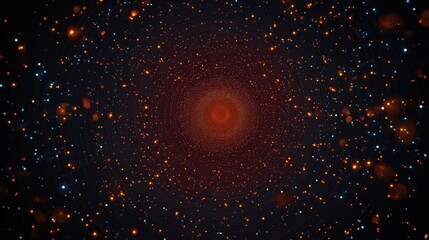 A radiant spiral into a cosmic abyss, symbolizing the infinite expanse of the universe and the journey into the unknown.