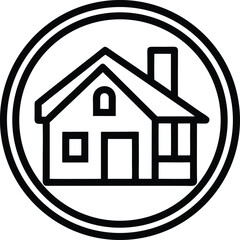 Property Development Icon Outline Vector Illustration