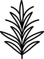 Rosemary Icon Outline Vector Illustration