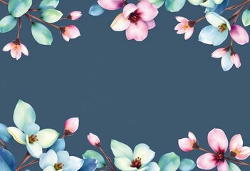 Elegant watercolor eucalyptus wedding invitation design, vector template, digital, spring