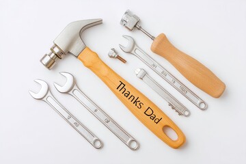 Unique Father's Toolbox Featuring a Heartfelt Message Expressing Gratitude for All the Support and Lessons Learned Over the Years