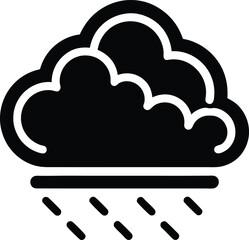 Winter Fog Cloud Icon Outline Vector Illustration