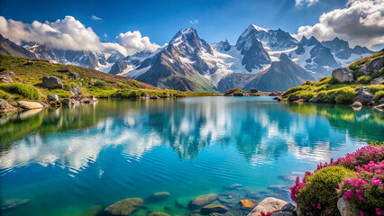 Landscape mountains lake Argentina Bariloche Patagonia