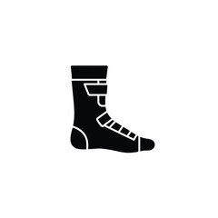 Black Silhouette Vector Ankle Brace Icon support 1