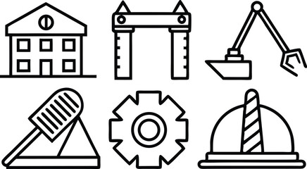 House building and construction icon Adobe Illustrator Artwork