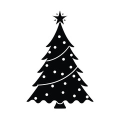 christmas tree vector illustration