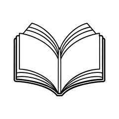 open book illustration for education and learning