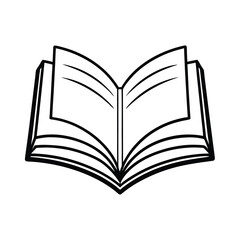 open book illustration for education and learning