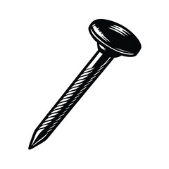 Cutaway Diagram of Zinc Coated Nail