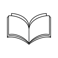 open book illustration for education and learning