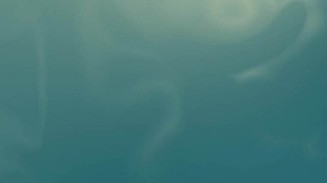 Seamless loop background in 4K. Fluid teal blue gradient with soft wave shapes.