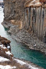 Studlagil Basalt Canyon in Iceland