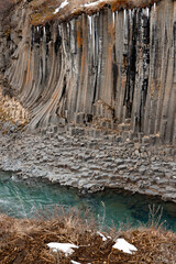 Studlagil Basalt Canyon in Iceland