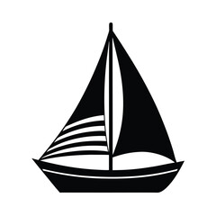 Simple Sail Triangular And Attached To Mast Outline Vector Illustration