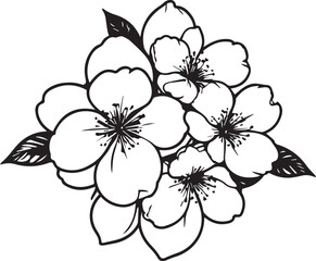 Floral Elegance: A captivating display of blossoming flowers with delicate petals and intricate details, exuding timeless grace and purity.