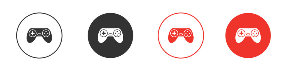 Game controller icon Logos. Flat Vector Icon Design Template