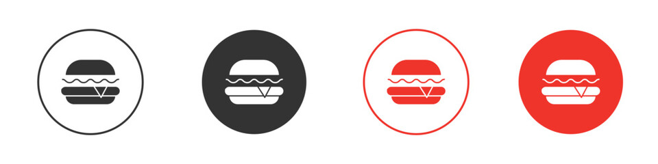 Hamburger icon Logos. Flat Vector Icon Design Template