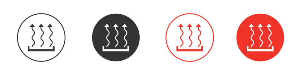 Heat icon Logos. Flat Vector Icon Design Template