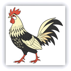 A mature, gray and white turkey hen is centered in a nest of straw. She is brooding over three eggs, with two small, light yellow chicks visible near the eggs. The turkey is positioned in a slightly c