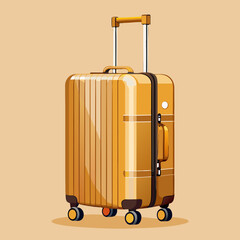 suitcases isolated on white