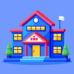 toy house on a white background