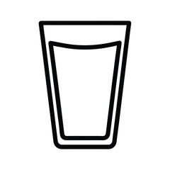 Frosted Glass Icon Outline Vector Illustration