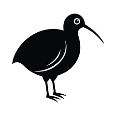 Kiwi Bird Icon Outline Vector Illustration
